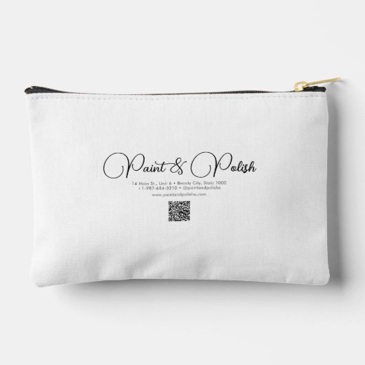 Pochette À Accessoires Clou Polonais Couleur Ensemble Salon à ongles (Verso)