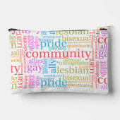 Pochette À Accessoires Cloud de mot communautaire LGBTQ+ SlipperyJoe (Verso)