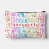 Pochette À Accessoires Cloud de mot communautaire LGBTQ+ SlipperyJoe (Recto)