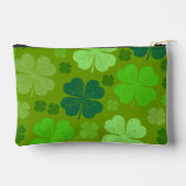 Pochette À Accessoires Clovers verts, Lucky Clovers, Saint Patrick's Day (Verso)