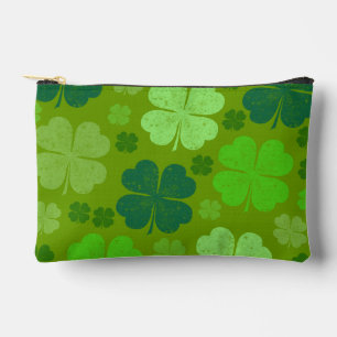 Pochette À Accessoires Clovers verts, Lucky Clovers, Saint Patrick's Day