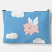Pochette À Accessoires Cochon volant - Cochon mignon avec ailes (Verso)