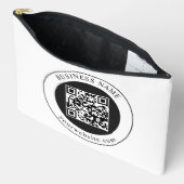 Pochette À Accessoires Code QR avec nom d'entreprise modifiable (Ouvrir)