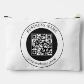 Pochette À Accessoires Code QR avec nom d'entreprise modifiable (Verso)