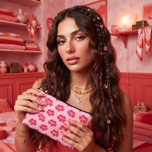 Pochette À Accessoires Cœur
