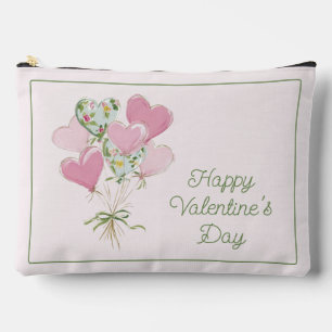 Pochette À Accessoires Cœur de la Saint-Valentin Ballons en forme de cœur