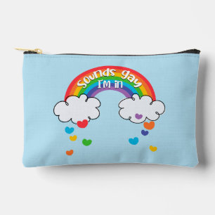Pochette À Accessoires Coeurs Arc-en-ciel colorés Sons Gay Je suis dans