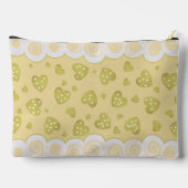 Pochette À Accessoires Cœurs beige doré avec des points et des volutes (Verso)