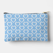Pochette À Accessoires Cœurs Bleus Blancs Motif Petit (Verso)