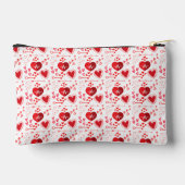 Pochette À Accessoires Cœurs d'amour rouges mignons (Verso)