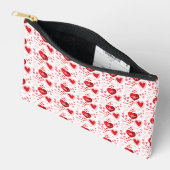 Pochette À Accessoires Cœurs d'amour rouges mignons (Ouvrir)