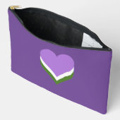 Pochette À Accessoires Cœurs de fierté genderqueer (Ouvrir)