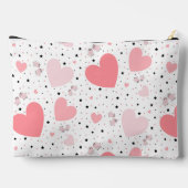Pochette À Accessoires Cœurs roses et petit cochon (Verso)