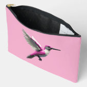 Pochette À Accessoires Colibri rose (Ouvrir)