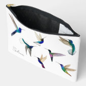 Pochette À Accessoires Colibris tropicaux personnalisés  (Ouvrir)
