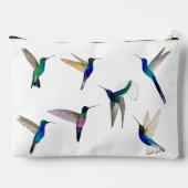 Pochette À Accessoires Colibris tropicaux personnalisés  (Verso)