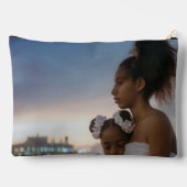 Pochette À Accessoires Collage Photo Famille 2 Photo Double Face (Verso)