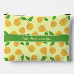 Pochette À Accessoires Collection de poires dorées Crème dorée