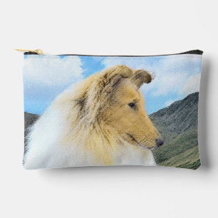 Pochette À Accessoires Collie Peinture Rough Sable Merle Original Chien A