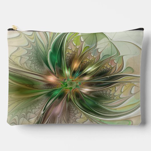 Pochette À Accessoires Colorful Fantasy Modern Abstract Fractal Flower (Recto)