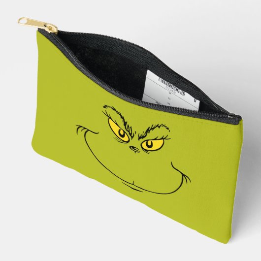 Pochette À Accessoires Comment Grinch Stole Visage de Noël (Ouvrir)
