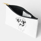 Pochette À Accessoires Compagnon chic de rue enneigée (Ouvrir)