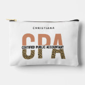 Pochette À Accessoires Comptable public certifié CPA Leopard (Recto)