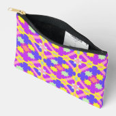 Pochette À Accessoires Conception Abstraite Géométrique Colorée (Ouvrir)