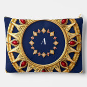 Pochette À Accessoires Conception circulaire ornée d'or (Verso)