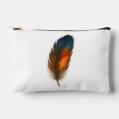 Pochette À Accessoires Conception colorée en plumes (Recto)