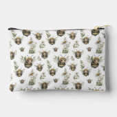 Pochette À Accessoires Conception d'abeille à l'aquarelle mignonne | Abei (Verso)