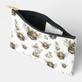 Pochette À Accessoires Conception d'abeille à l'aquarelle mignonne | Abei (Ouvrir)