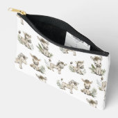Pochette À Accessoires Conception de bébé zèbre à l'aquarelle mignonne | (Ouvrir)