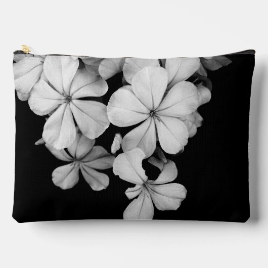 Pochette À Accessoires Conception de carte postale noir et blanc (Recto)