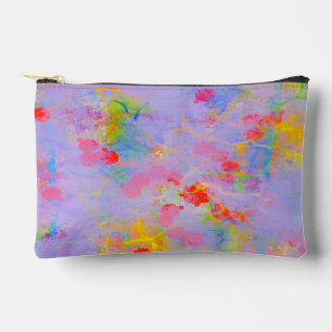 Pochette À Accessoires Conception de champ Fleur sauvage Abstrait