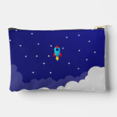 Pochette À Accessoires Conception de fusée d'aventure spatiale (Verso)