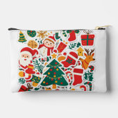 Pochette À Accessoires Conception de l'autocollant de Noël Festif - Parfa (Verso)