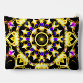 Pochette À Accessoires Conception de mandala orné vibrant (Verso)