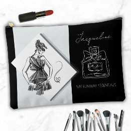 Pochette À Accessoires Conception de parfum monochrome élégante