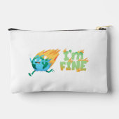 Pochette À Accessoires Conception drôle de changement climatique Terre « (Verso)