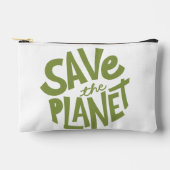 Pochette À Accessoires Conception Éco Sauvegarde de la Planète (Recto)