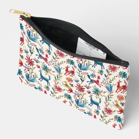 Pochette À Accessoires Conception inspirée d'Otomi (Ouvrir)