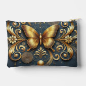 Pochette À Accessoires Conception Papillon Doré (Verso)