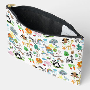 Pochette À Accessoires Conception personnalisée simple Dessins d'enfants