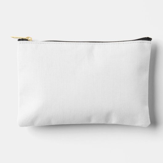Pochette À Accessoires Conception simple blanche personnalisée Ajouter un (Recto)