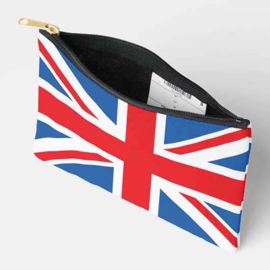 Pochette À Accessoires Conception Union Jack/Drapeau (Ouvrir)