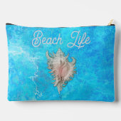 Pochette À Accessoires Conch Shell "Beach Life" (Verso)