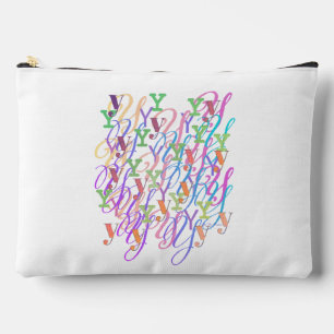 Pochette À Accessoires Confettis en forme de lettre "Y"