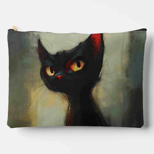 Pochette À Accessoires Connaissant Black Ninja Cat (Recto)