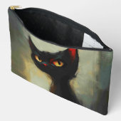 Pochette À Accessoires Connaissant Black Ninja Cat (Ouvrir)
